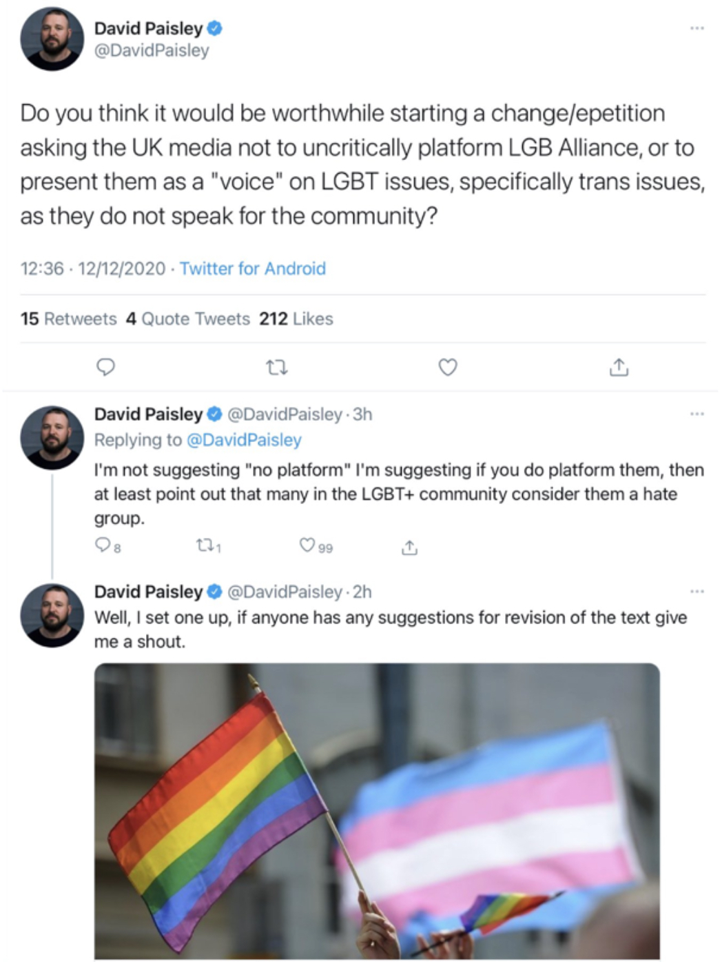 I'm being sued by another trans rights activist